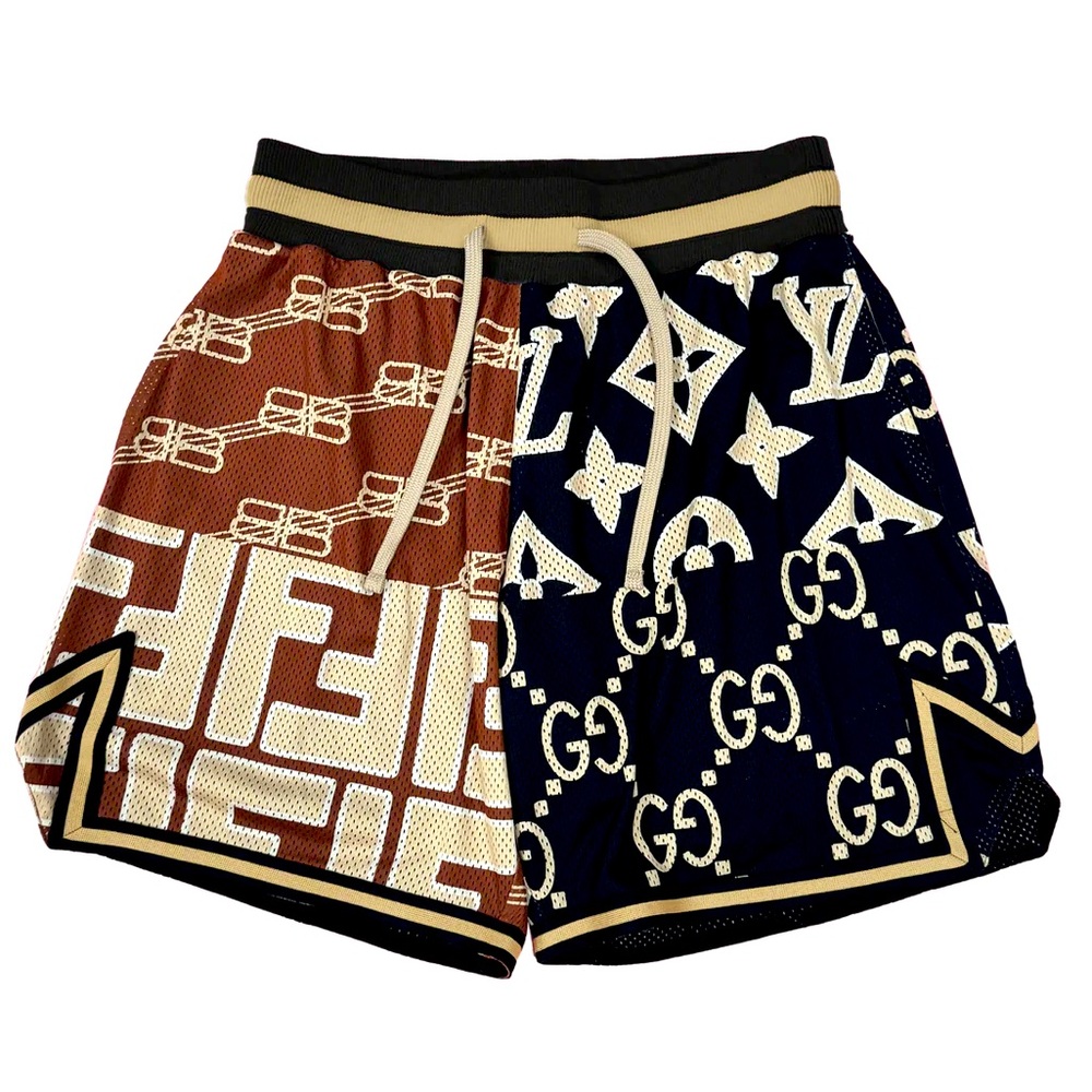 Market Studios Monogram Mesh Shorts